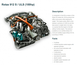 Rotax 912 s/ULS (100hp)
